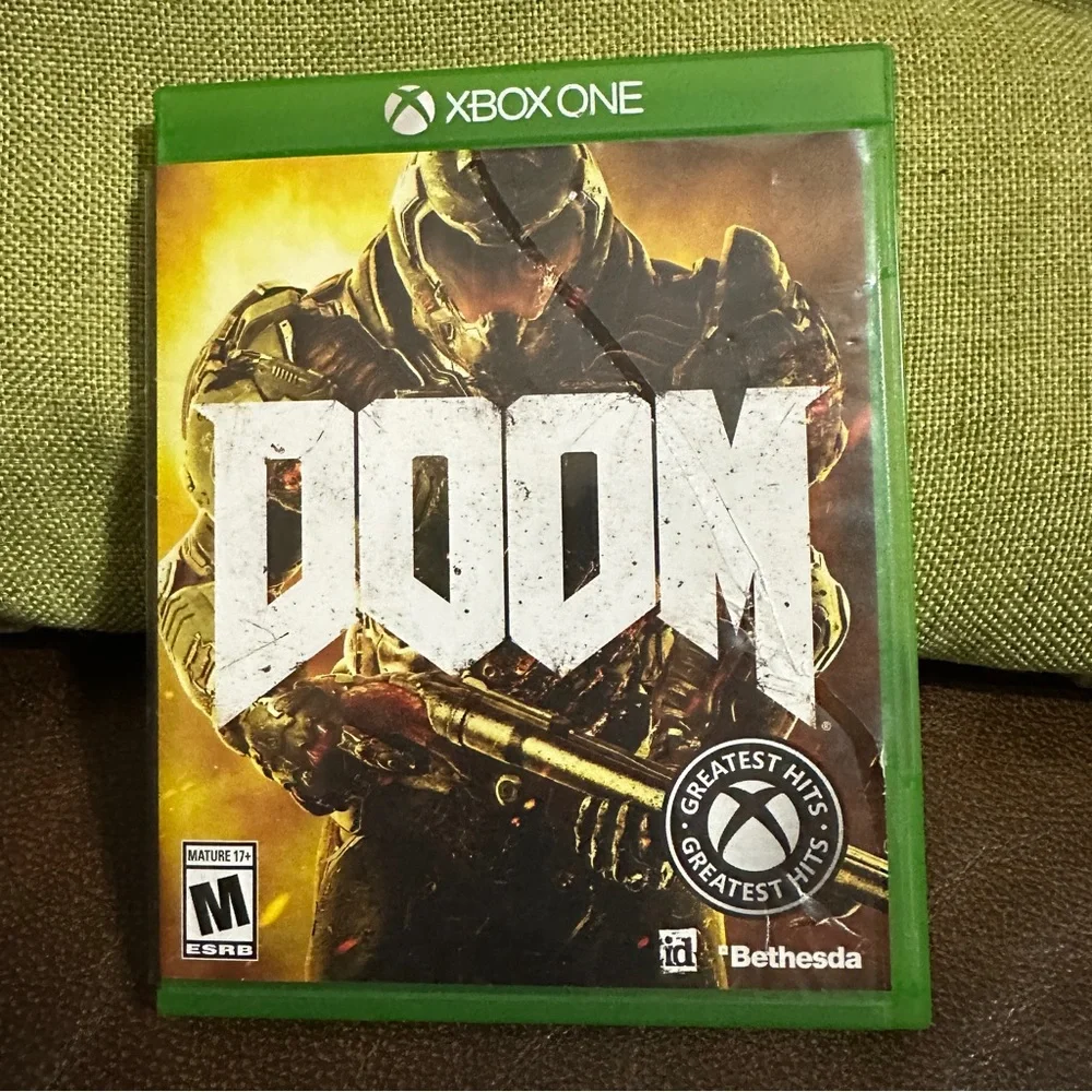Doom - Microsoft Xbox One-‎ Bethesda- Tested And Works-